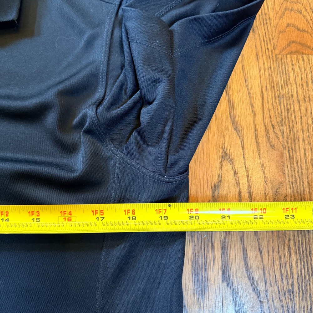 Nike Golf Dri-FIT Polo Shirt Short Sleeve Performance Swoosh Size M Black - Picture 6 of 7